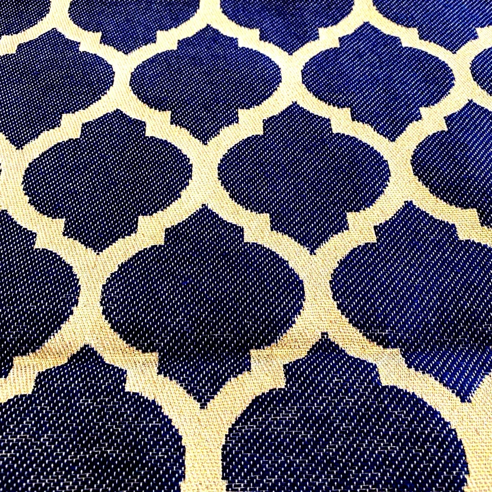 Mediterranean Ikat Table Runner Moroccan Me Crazy Metallic Made in USA 72